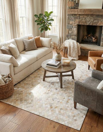 6' x 9' Cowhide Stocks Rug