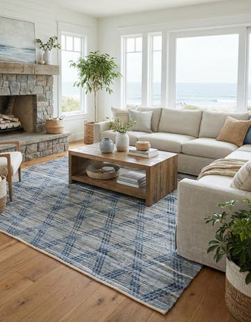 10' x 13' 11 Hand Woven Chindi Cotton Rug