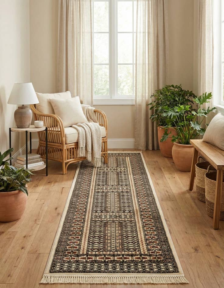 Detail image of 2' 7 x 10' Bokhara Runner Rug