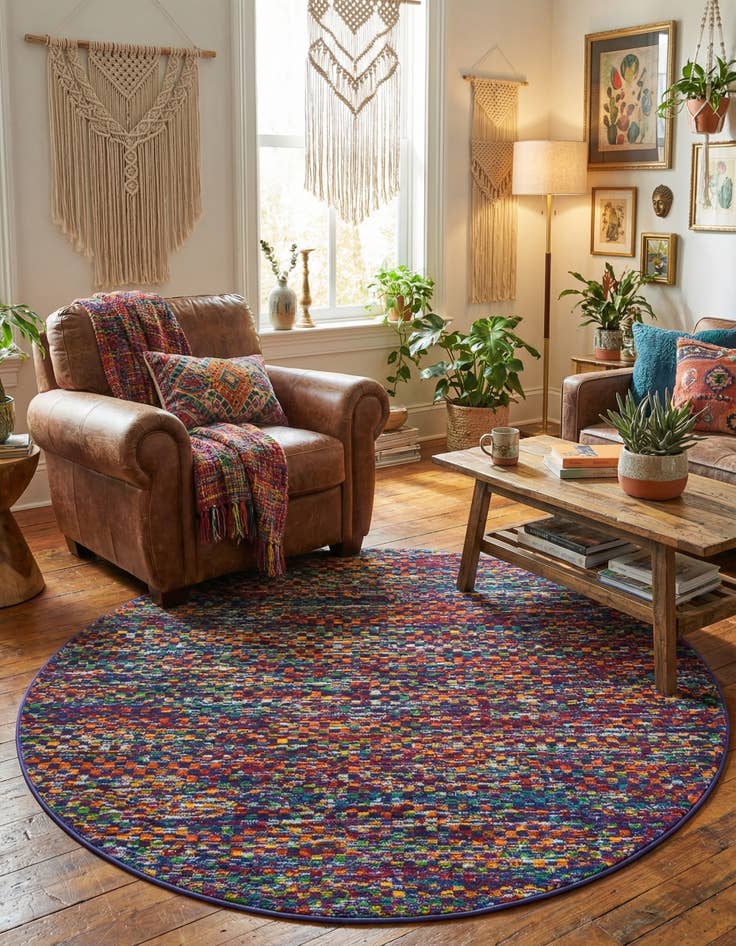 Detail image of  4' x 4' Calypso Round Rug