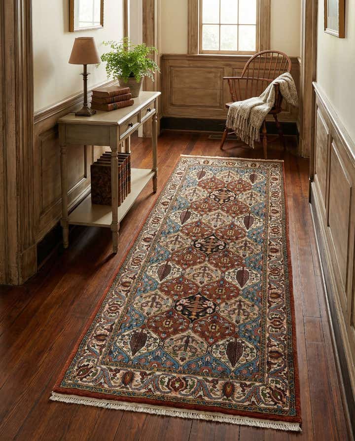 3' x 6' 7 Hand Knotted Bakhtiar Oriental Wool Runner Rug