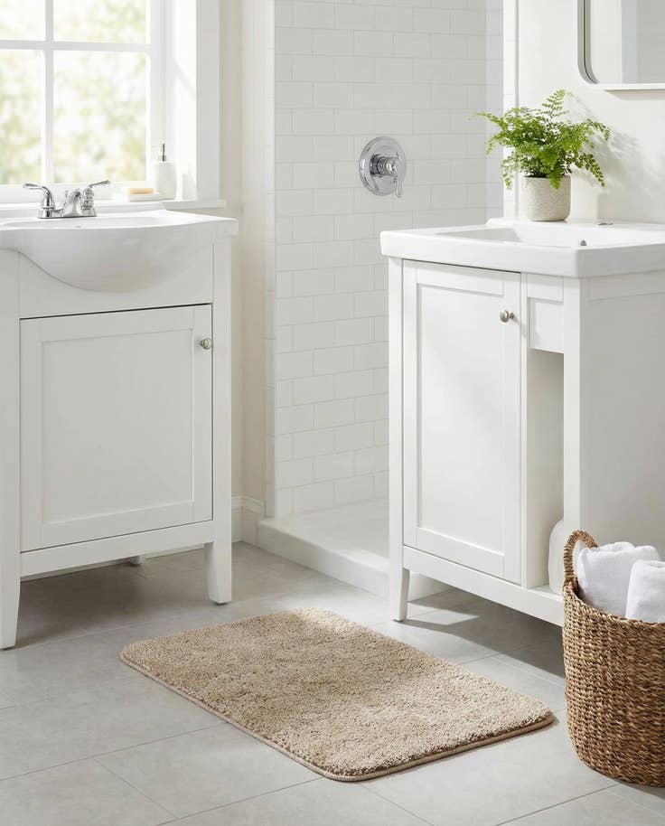 Detail image of 1' 8 x 2' 7 Bano Everyday Bath Mat