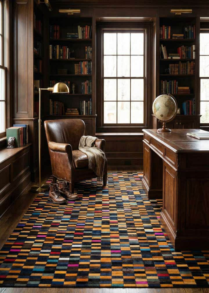 5' 3 x 8' Cowhide - Patchwork Rug
