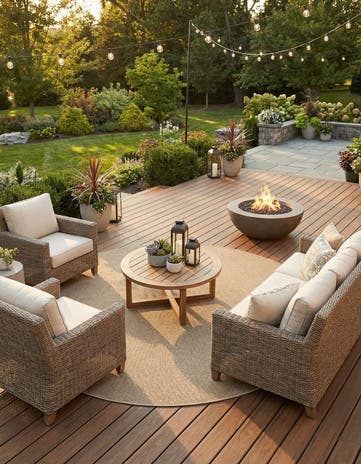 7' 10 x 7' 10 Easy-Clean Solid Indoor / Outdoor Round Rug