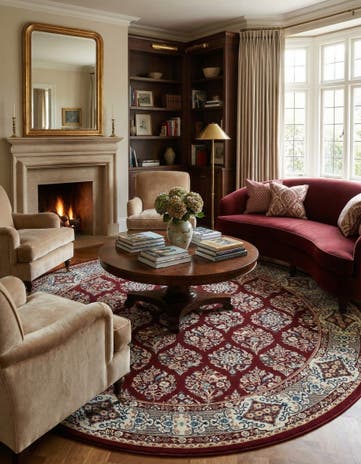 10' x 10' Nain Design Round Rug