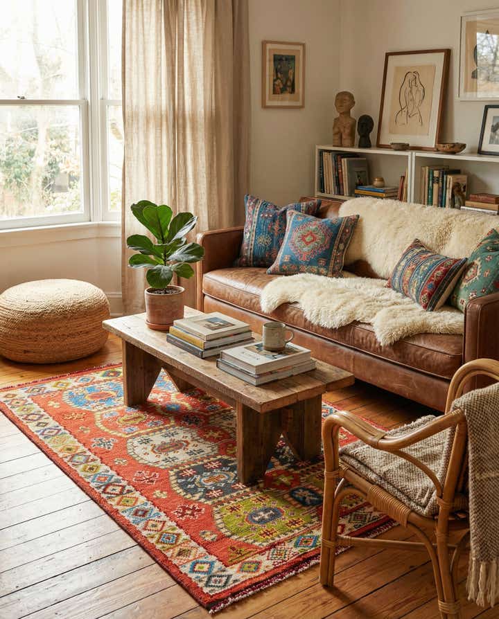 4' x 6' 3 Hand Knotted Darya Wool Rug