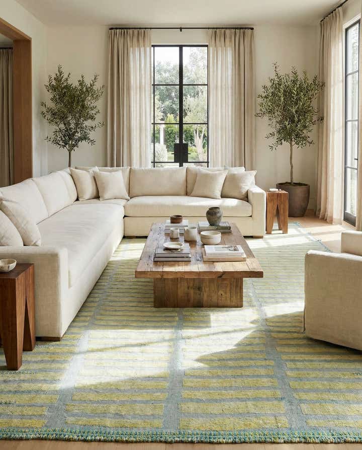 10' x 14' 2 Hand Knotted Moroccan Wool Rug