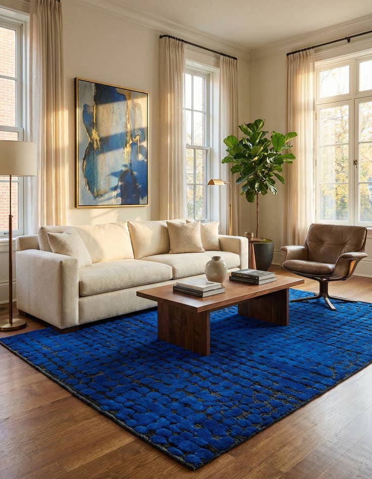 Detail image of 8' 10 x 12' 1  Hand Knotted Darya Wool Rug