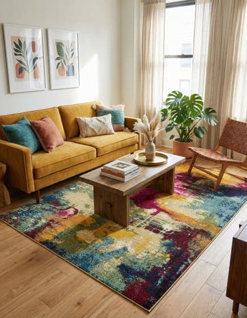 7' x 10' Washable Hyacinth Rug