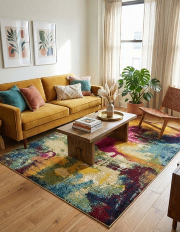 7' x 10' Washable Hyacinth Rug