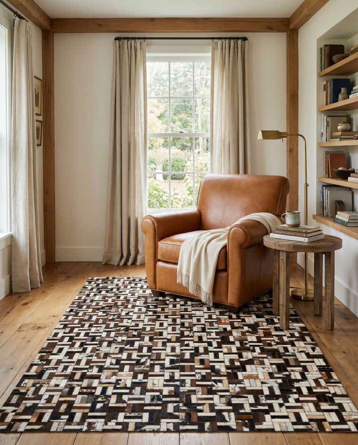 5' x 7' 11 Cowhide - Patchwork Rug