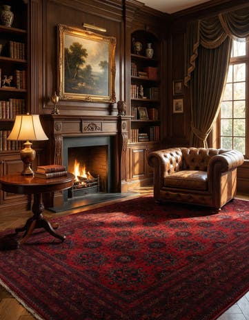 6' 8 x 9' 10 Hand Knotted Khal Mohammadi Wool Rug
