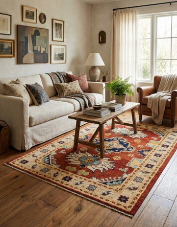 4' 2 x 6' Hand Knotted Darya Wool Rug