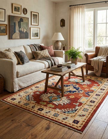 4' 2 x 6' Hand Knotted Darya Wool Rug