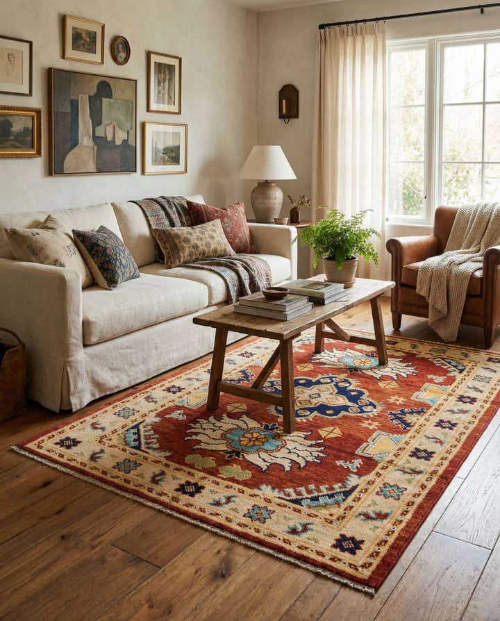 4' 2 x 6' Hand Knotted Darya Wool Rug