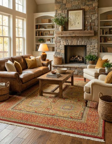 Red Mamluk Rug