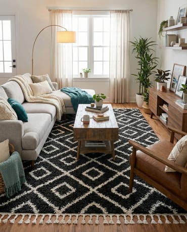  7' 10 x 10' Athena Shag Rug