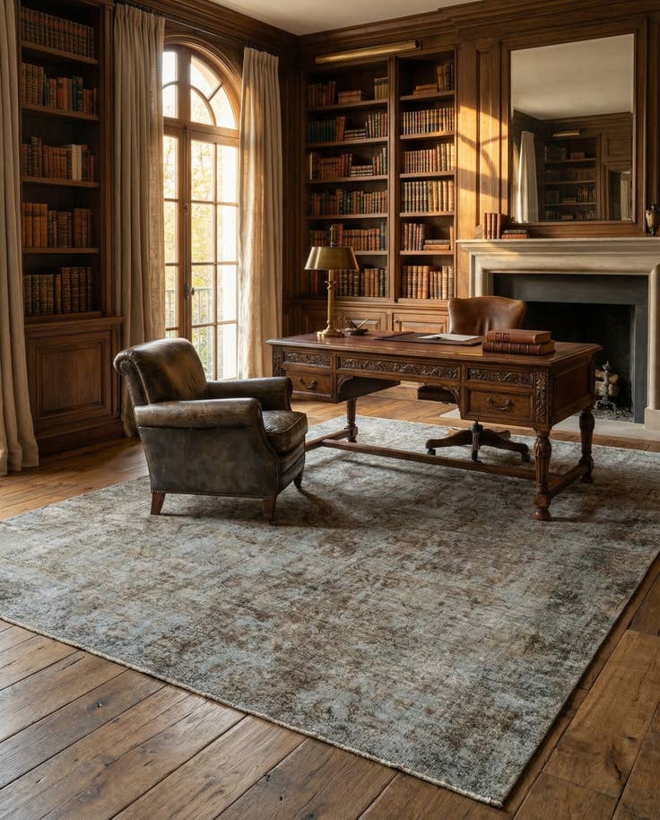 Detail image of 8' 3 x 10' 7 Hand Knotted Ultra Vintage Persian Wool Rug