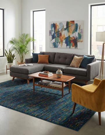 Navy Blue Calypso Rug