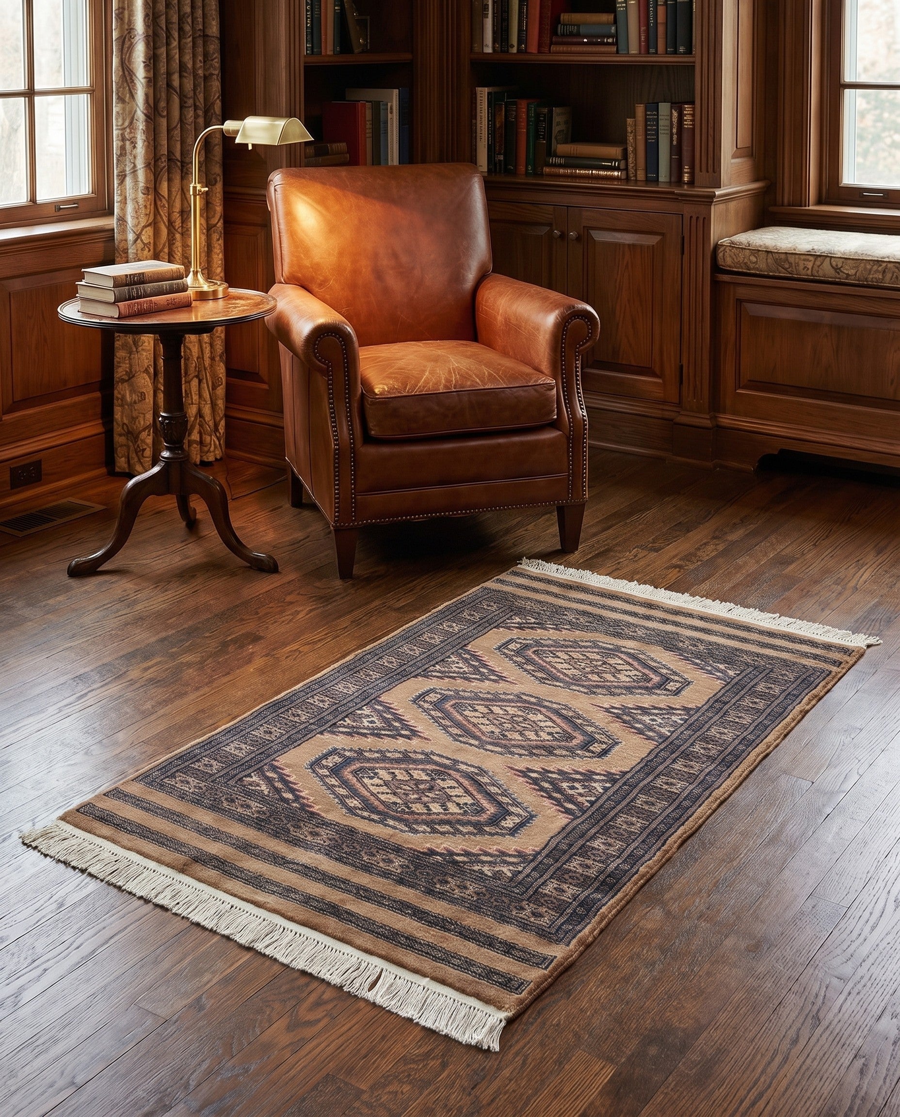 2' 6 x 4' 2 Hand Knotted Bokhara Rug