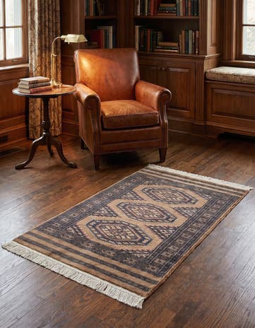 2' 6 x 4' 2 Hand Knotted Bokhara Rug