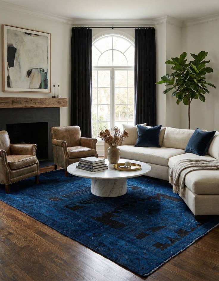 Detail image of 5' 2 x 8' 8  Hand Knotted Ultra Vintage Persian Wool Rug