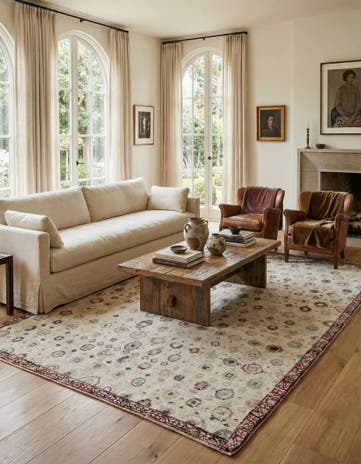 7' x 10' 1 Hand Knotted Darya Wool Rug