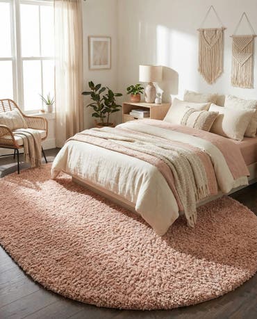  7' 10 x 10' Zermatt Shag Oval Rug