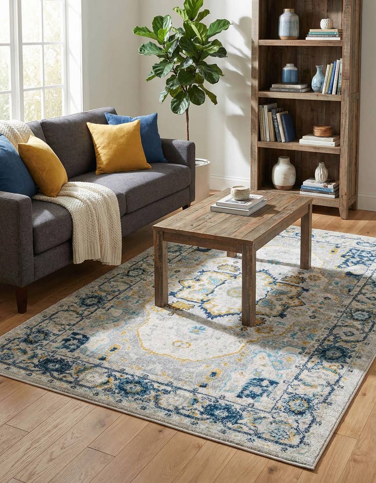 Detail image of  5' 3 x 8' Madeline Vintage Rug