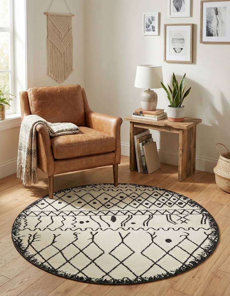 Detail image of 3' 3 x 3' 3 Tangier Round Rug