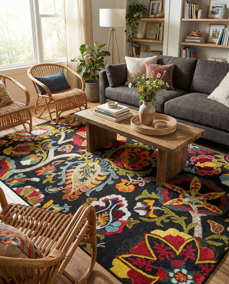 Detail image of 6' x 9' Easy-Clean Casablanca Indoor / Outdoor Rug