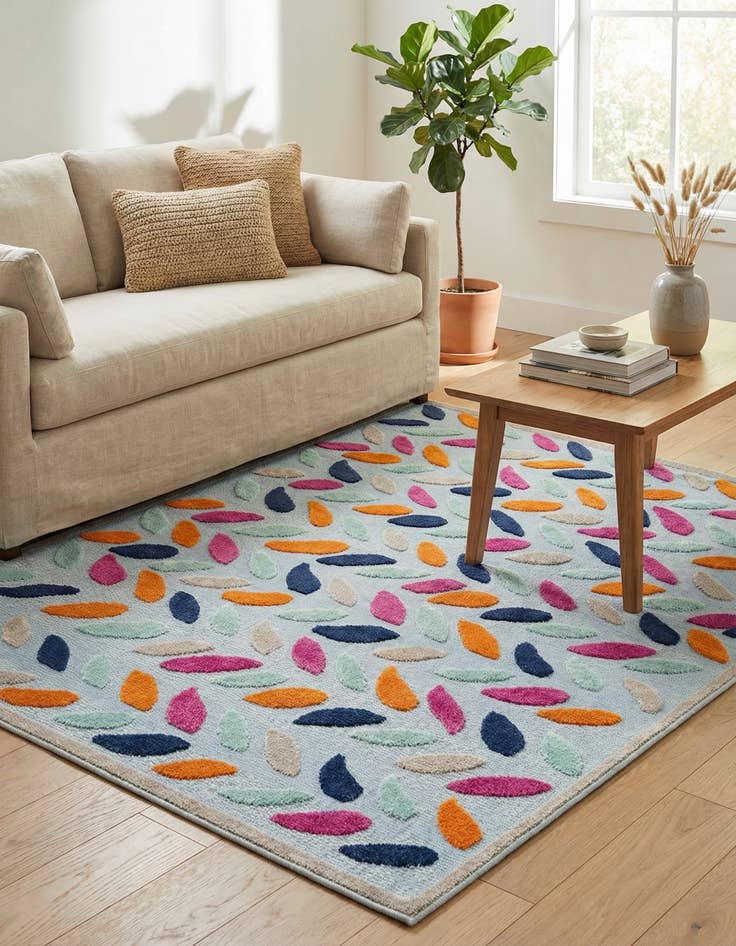 Detail image of 5' 3 x 8'  Washable Aruba Indoor / Outdoor Rug