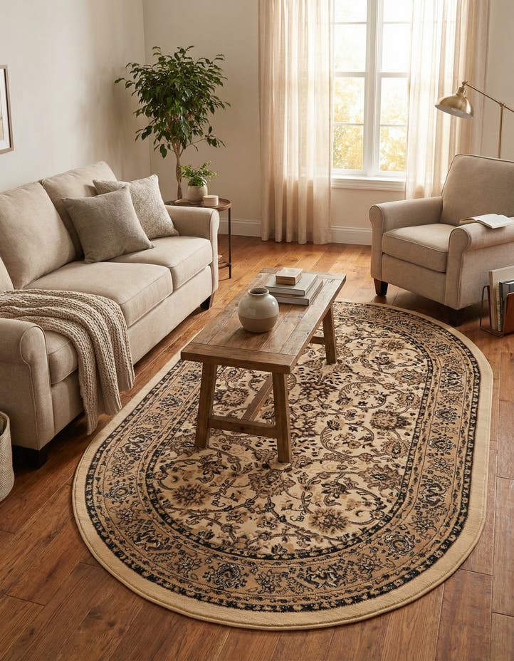 5' 3 x 8' Yasmin Oval Rug