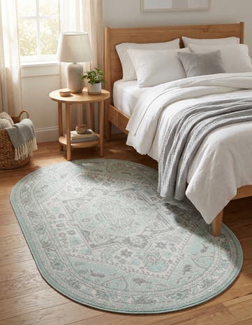 Mint Whitney Oval Rug