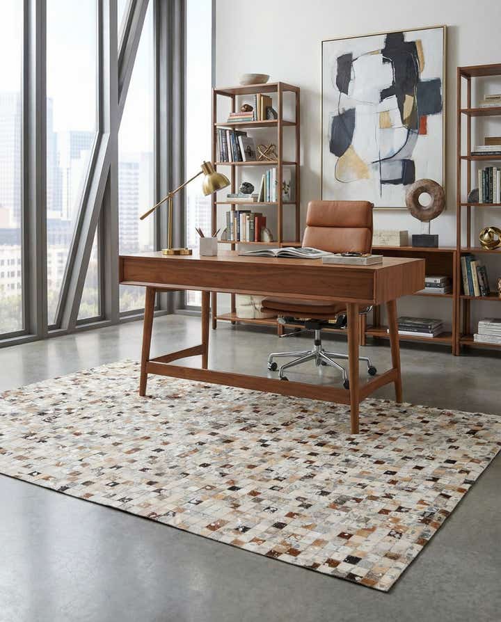 5' 1 x 7' 11 Cowhide Stocks Rug