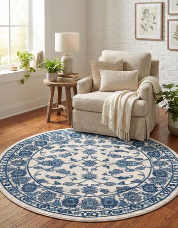 5' x 5' Boston Round Rug
