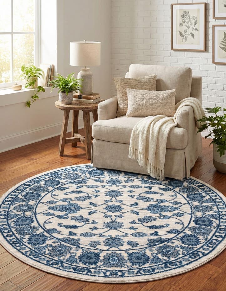 5' x 5' Boston Round Rug