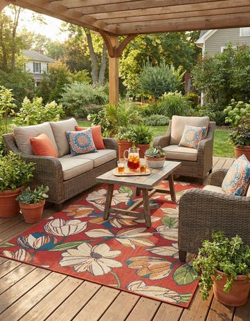 6' x 9' Easy-Clean Baja Indoor / Outdoor Rug