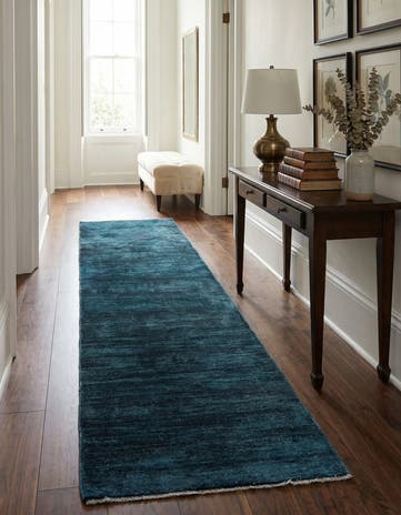 2' 7 x 10' 9 Hand Knotted Ultra Vintage Persian Wool Runner Rug