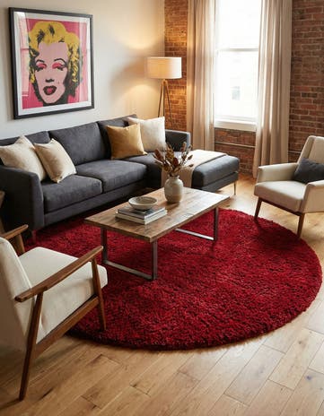 7' 10 x 7' 10 Marilyn Monroe™ Shag Round Rug