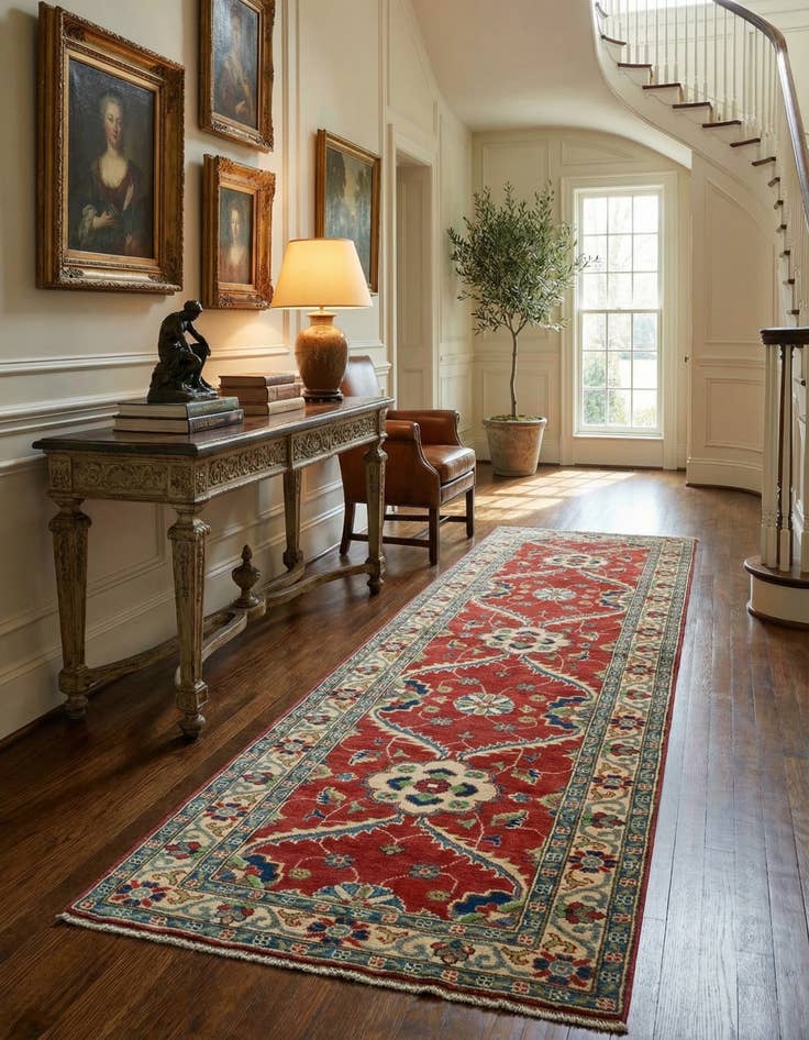 Detail image of 2' 9 x 9' 9 Hand Knotted Kazak Runner Rug