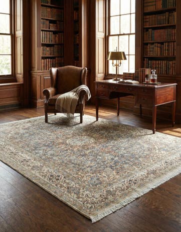 6' 8 x 9' 4 Vintage Royal Wool Rug