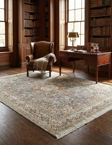 6' 8 x 9' 4 Vintage Royal Wool Rug