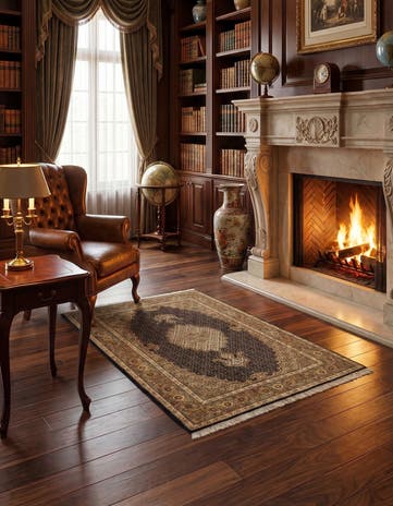 3' 5 x 5' 2 Tabriz Mahi Rug