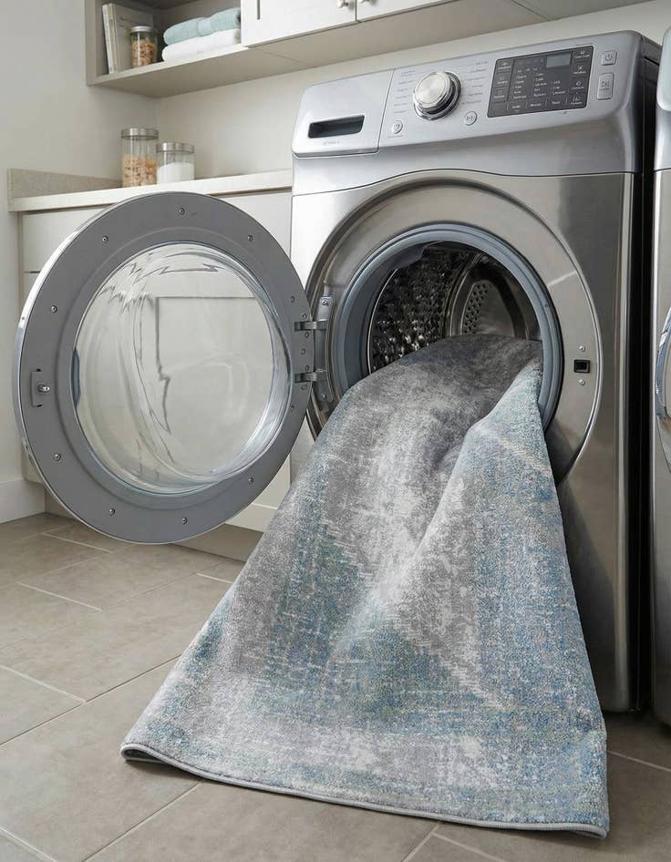 Detail image of  5' 3 x 5' 3 Kamala Washable Square Rug