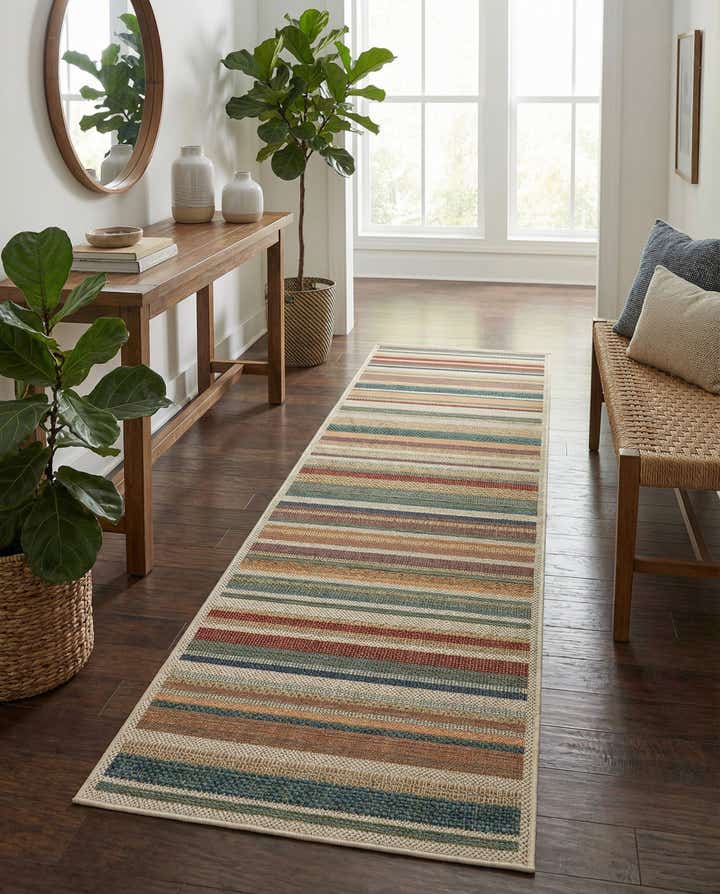 2' 7 x 10' Easy-Clean Baja Indoor / Outdoor Runner Rug