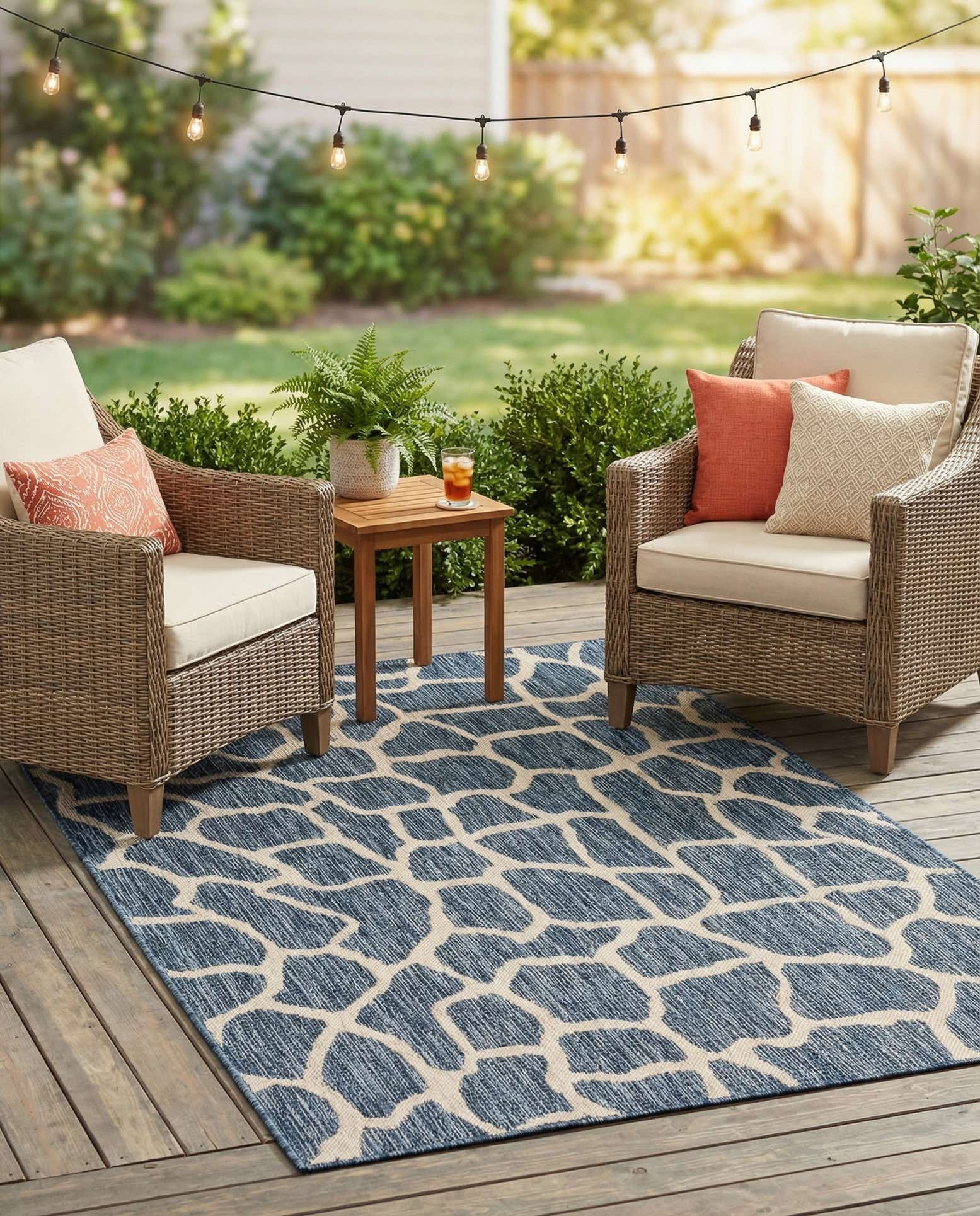 4' x 6' Easy-Clean Safari Indoor / Outdoor Rug