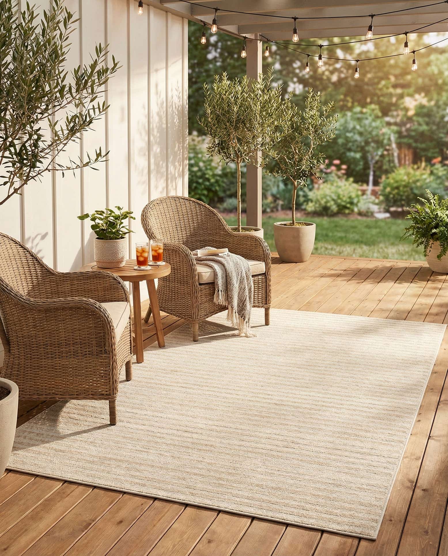 5' x 8' Easy-Clean Sabrina Soto Indoor / Outdoor Rug