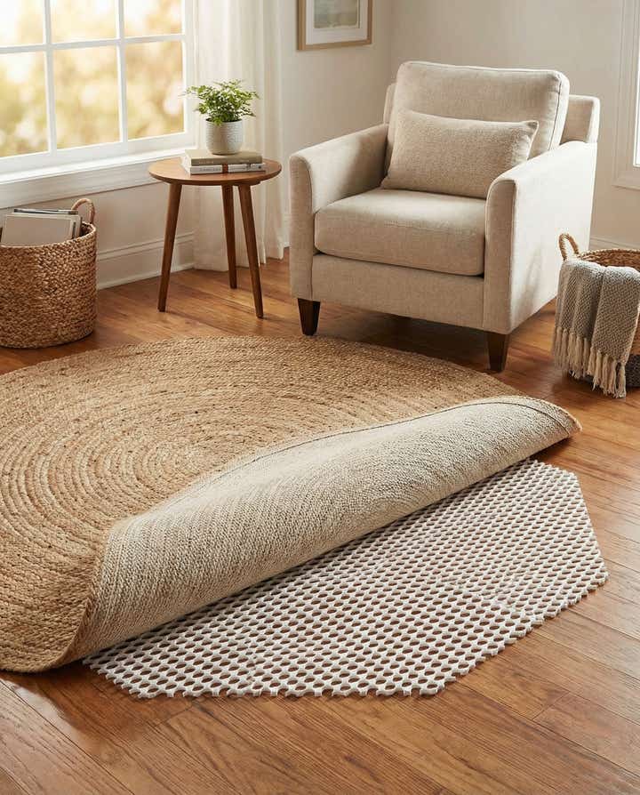 7' x 7' Octagon Non-Slip Rug Pad