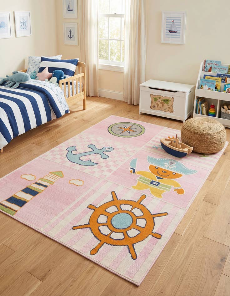 Detail image of 5' 3 x 7' 7  Washable  Indoor / Outdoor Rug